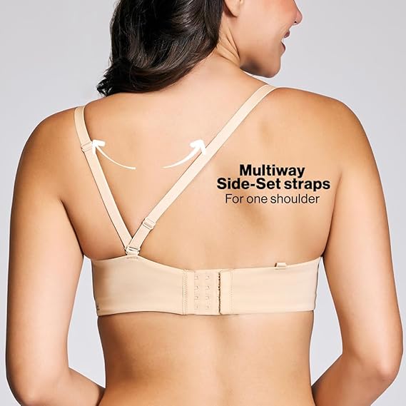 NYKD Women’s Strapless Bra D. Purple – NYB027 Wire-Free, Full Coverage, Comfortable Fit